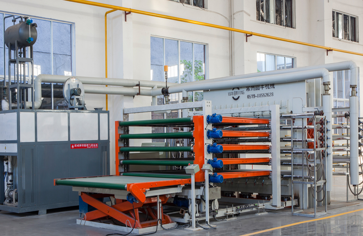 Multilayer plywood hot press machine