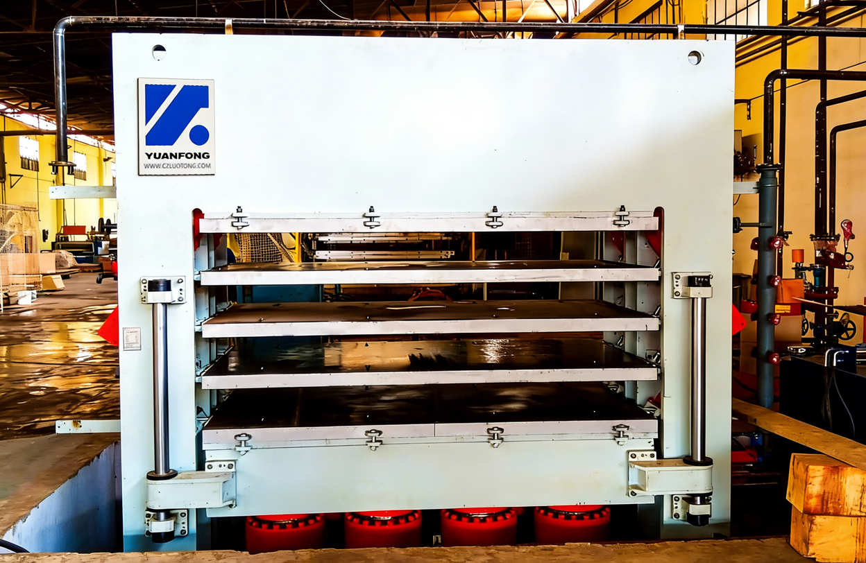 Door skin hot press machine