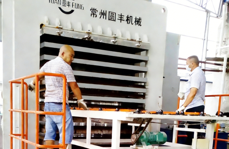 Multilayer micanite board press